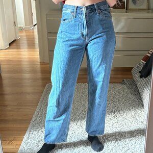 Levis Baggy Dad Jeans Medium Blue Wash - 25